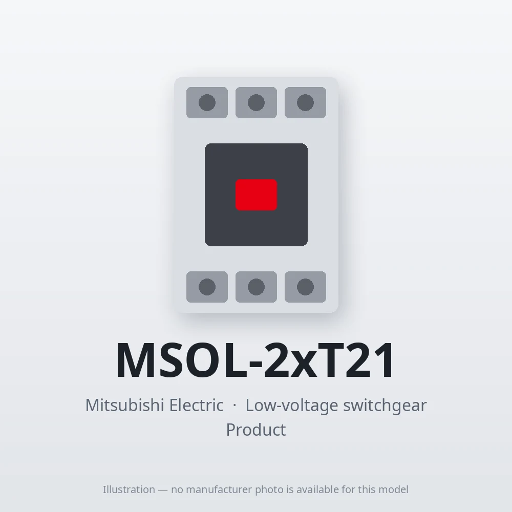 MSOL-2xT21 Mitsubishi Low-voltage switchgear Magnetic Starter