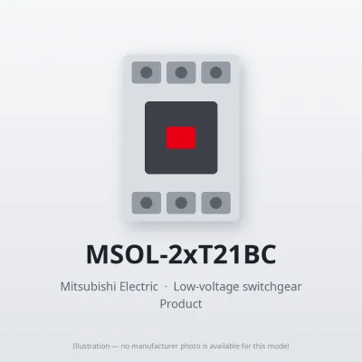 MSOL-2xT21BC Mitsubishi Low-voltage switchgear Magnetic Starter