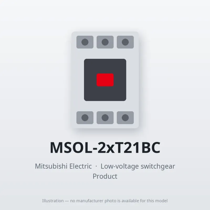 MSOL-2xT21BC Mitsubishi Low-voltage switchgear Magnetic Starter