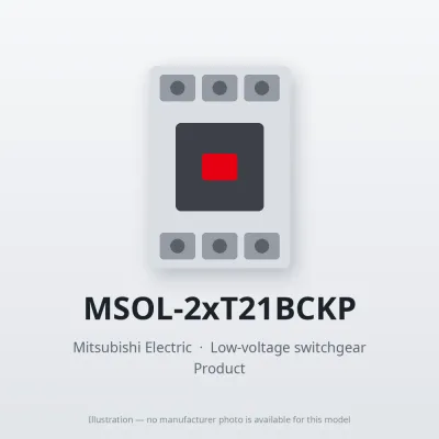 MSOL-2xT21BCKP Mitsubishi Low-voltage switchgear Magnetic Starter