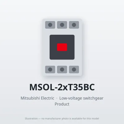 MSOL-2xT35BC Mitsubishi Low-voltage switchgear Magnetic Starter