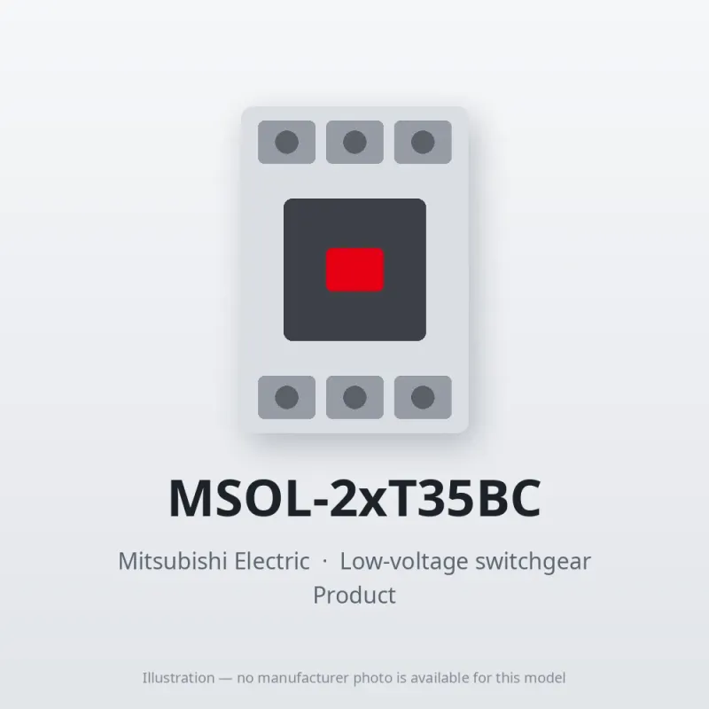 MSOL-2xT35BC Mitsubishi Low-voltage switchgear Magnetic Starter