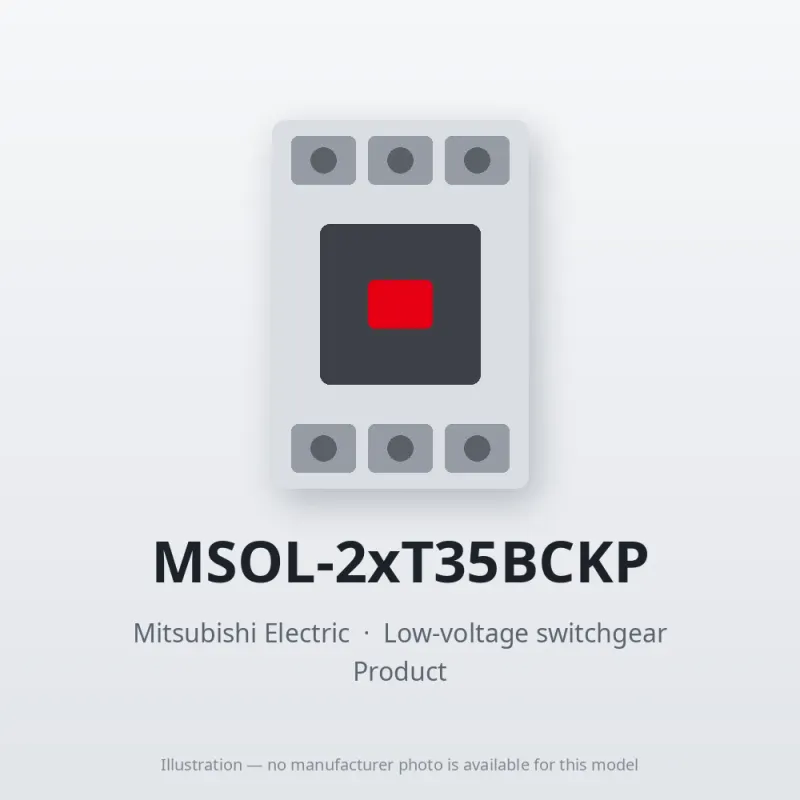 MSOL-2xT35BCKP Mitsubishi Low-voltage switchgear Magnetic Starter