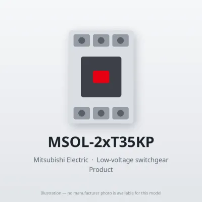 MSOL-2xT35KP Mitsubishi Low-voltage switchgear Magnetic Starter