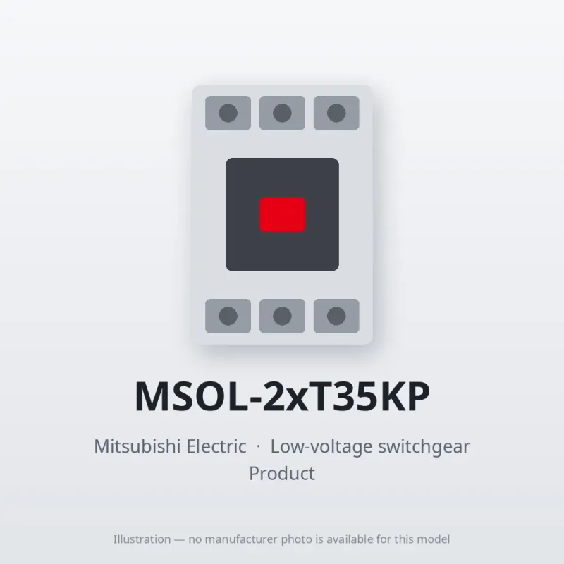 MSOL-2xT35KP Mitsubishi Low-voltage switchgear Magnetic Starter