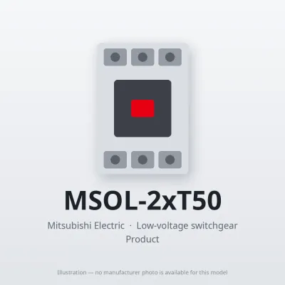 MSOL-2xT50 Mitsubishi Low-voltage switchgear Magnetic Starter
