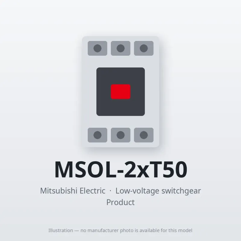 MSOL-2xT50 Mitsubishi Low-voltage switchgear Magnetic Starter