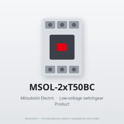 MSOL-2xT50BC Mitsubishi Low-voltage switchgear Magnetic Starter