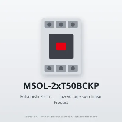 MSOL-2xT50BCKP Mitsubishi Low-voltage switchgear Magnetic Starter