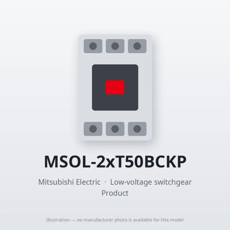 MSOL-2xT50BCKP Mitsubishi Low-voltage switchgear Magnetic Starter