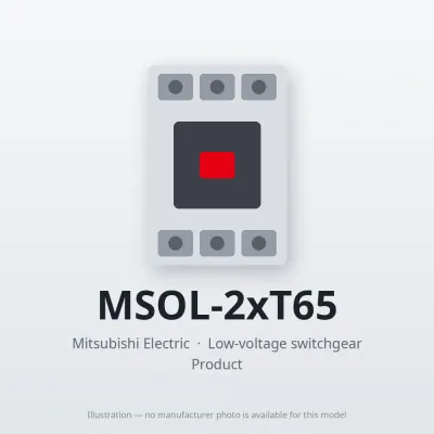 MSOL-2xT65 Mitsubishi Low-voltage switchgear Magnetic Starter