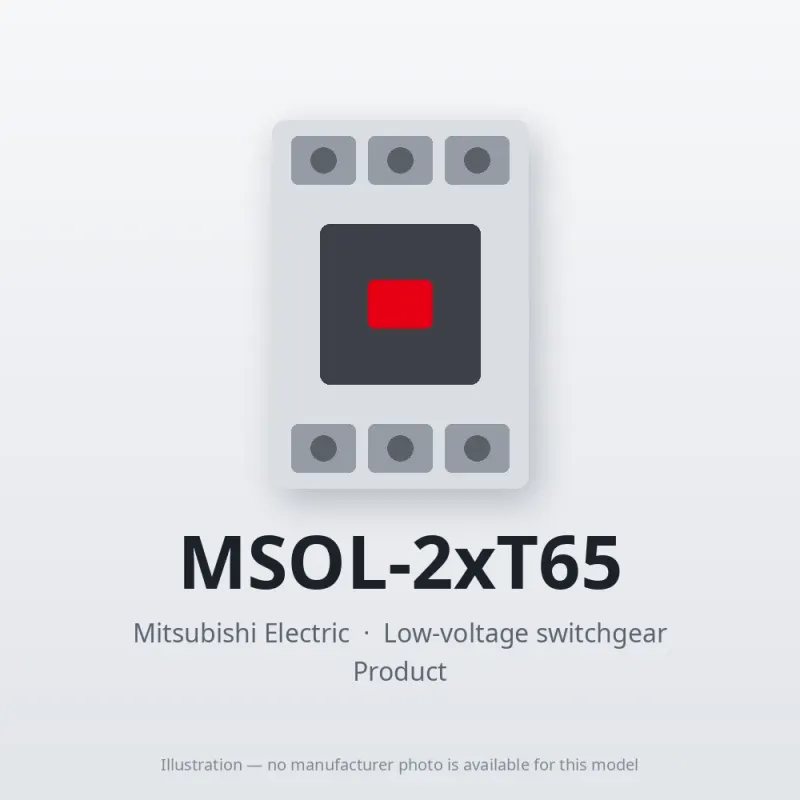 MSOL-2xT65 Mitsubishi Low-voltage switchgear Magnetic Starter