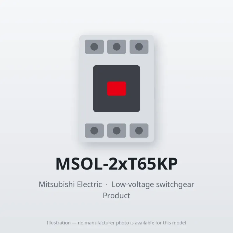MSOL-2xT65KP Mitsubishi Low-voltage switchgear Magnetic Starter