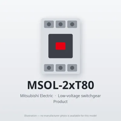 MSOL-2xT80 Mitsubishi Low-voltage switchgear Magnetic Starter