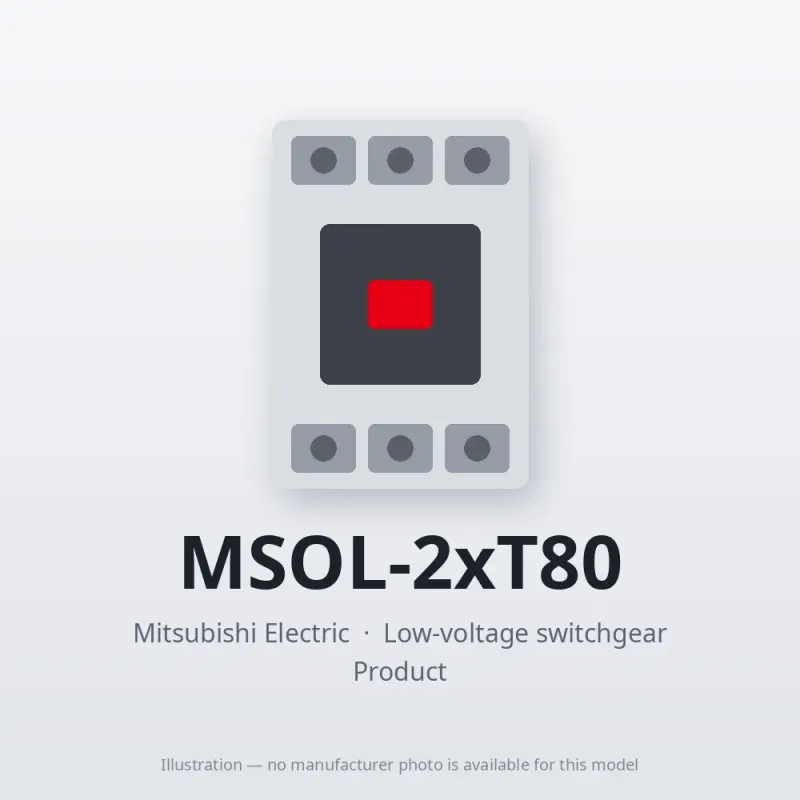 MSOL-2xT80 Mitsubishi Low-voltage switchgear Magnetic Starter
