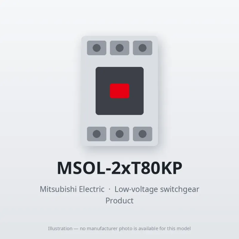 MSOL-2xT80KP Mitsubishi Low-voltage switchgear Magnetic Starter