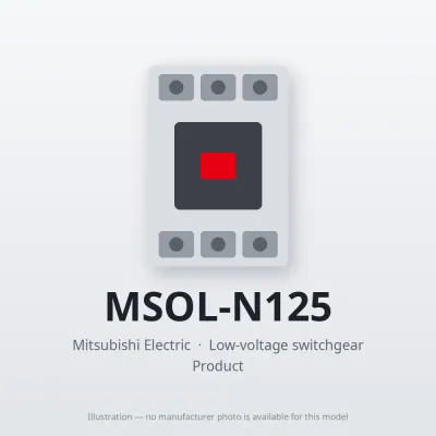 MSOL-N125 Mitsubishi Low-voltage switchgear Magnetic Starter