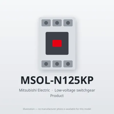MSOL-N125KP Mitsubishi Low-voltage switchgear Magnetic Starter