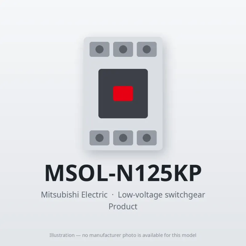 MSOL-N125KP Mitsubishi Low-voltage switchgear Magnetic Starter