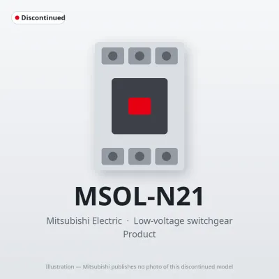MSOL-N21 Mitsubishi Low-voltage switchgear Magnetic Starter