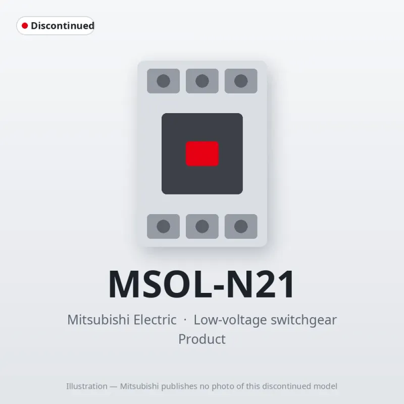 MSOL-N21 Mitsubishi Low-voltage switchgear Magnetic Starter