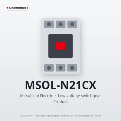 MSOL-N21CX Mitsubishi Low-voltage switchgear Magnetic Starter