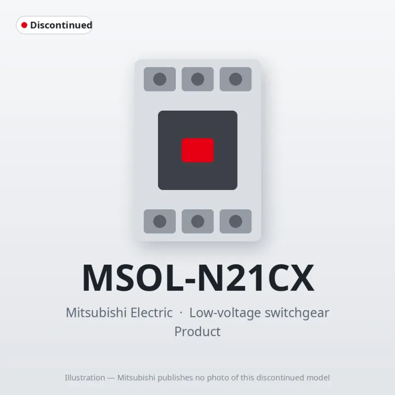 MSOL-N21CX Mitsubishi Low-voltage switchgear Magnetic Starter