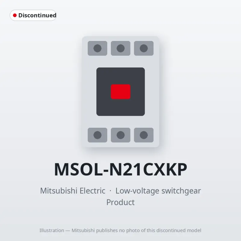 MSOL-N21CXKP Mitsubishi Low-voltage switchgear Magnetic Starter