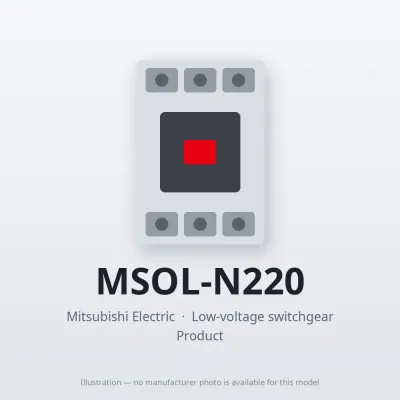 MSOL-N220 Mitsubishi Low-voltage switchgear Magnetic Starter