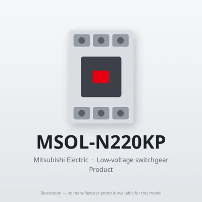 MSOL-N220KP Mitsubishi Low-voltage switchgear Magnetic Starter