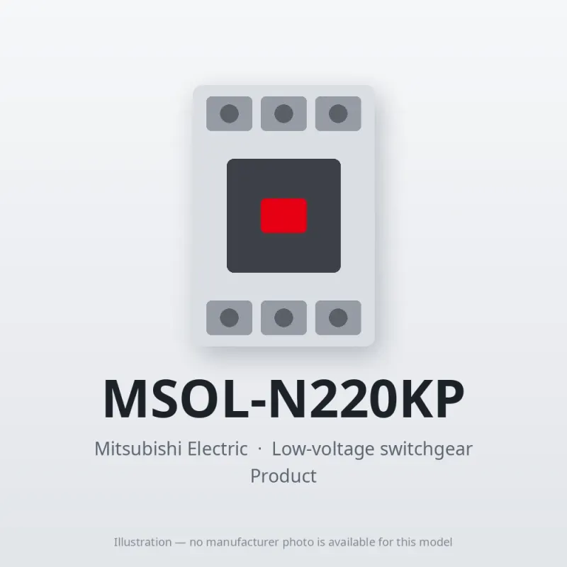 MSOL-N220KP Mitsubishi Low-voltage switchgear Magnetic Starter
