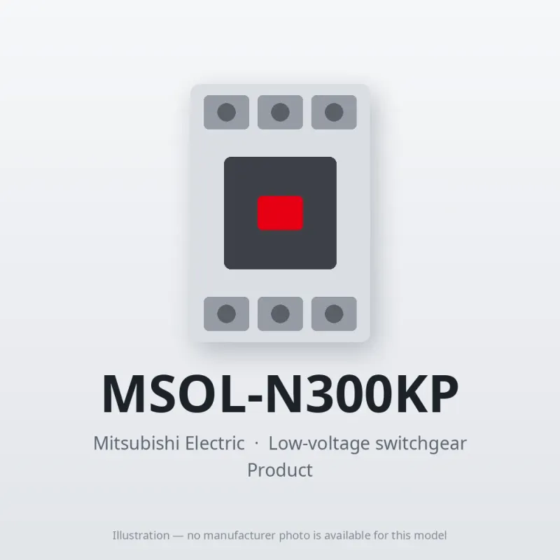 MSOL-N300KP Mitsubishi Low-voltage switchgear Magnetic Starter