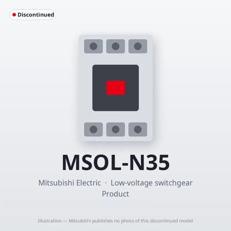MSOL-N35 Mitsubishi Low-voltage switchgear Magnetic Starter