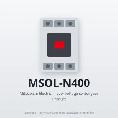 MSOL-N400 Mitsubishi Low-voltage switchgear Magnetic Starter
