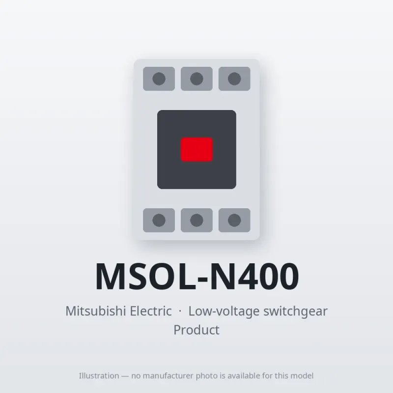 MSOL-N400 Mitsubishi Low-voltage switchgear Magnetic Starter