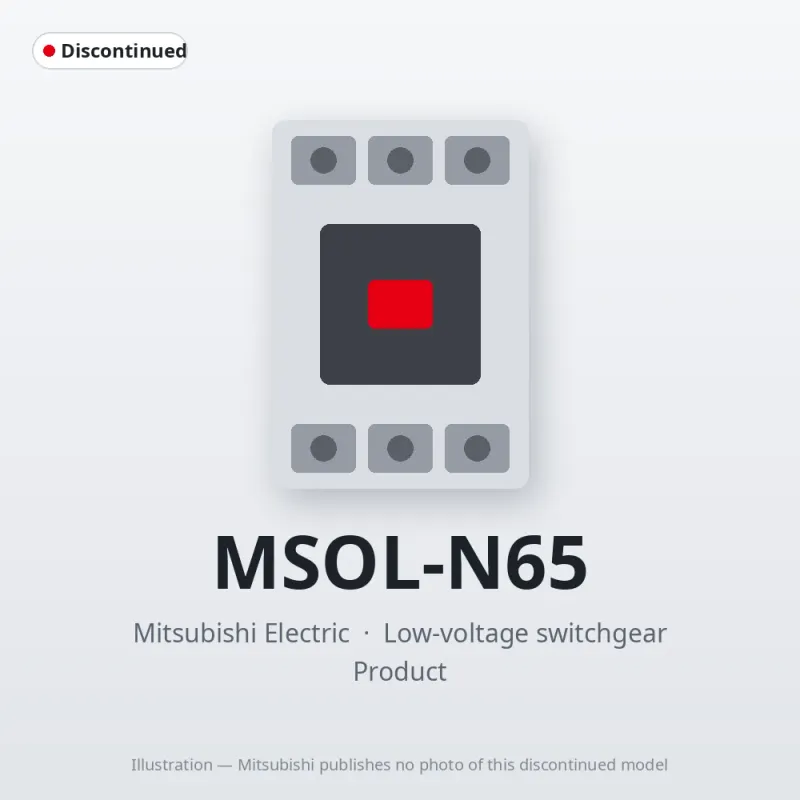 MSOL-N65 Mitsubishi Low-voltage switchgear Magnetic Starter