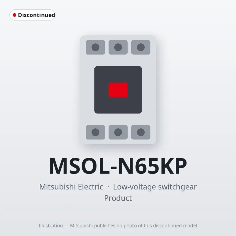 MSOL-N65KP Mitsubishi Low-voltage switchgear Magnetic Starter
