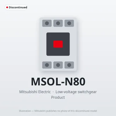 MSOL-N80 Mitsubishi Low-voltage switchgear Magnetic Starter