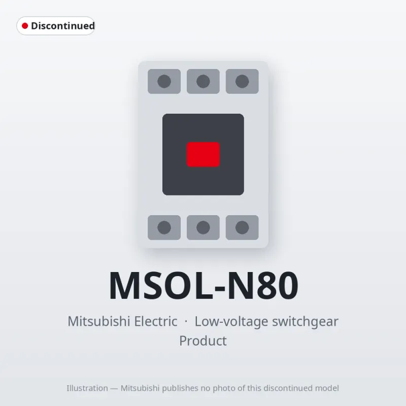 MSOL-N80 Mitsubishi Low-voltage switchgear Magnetic Starter