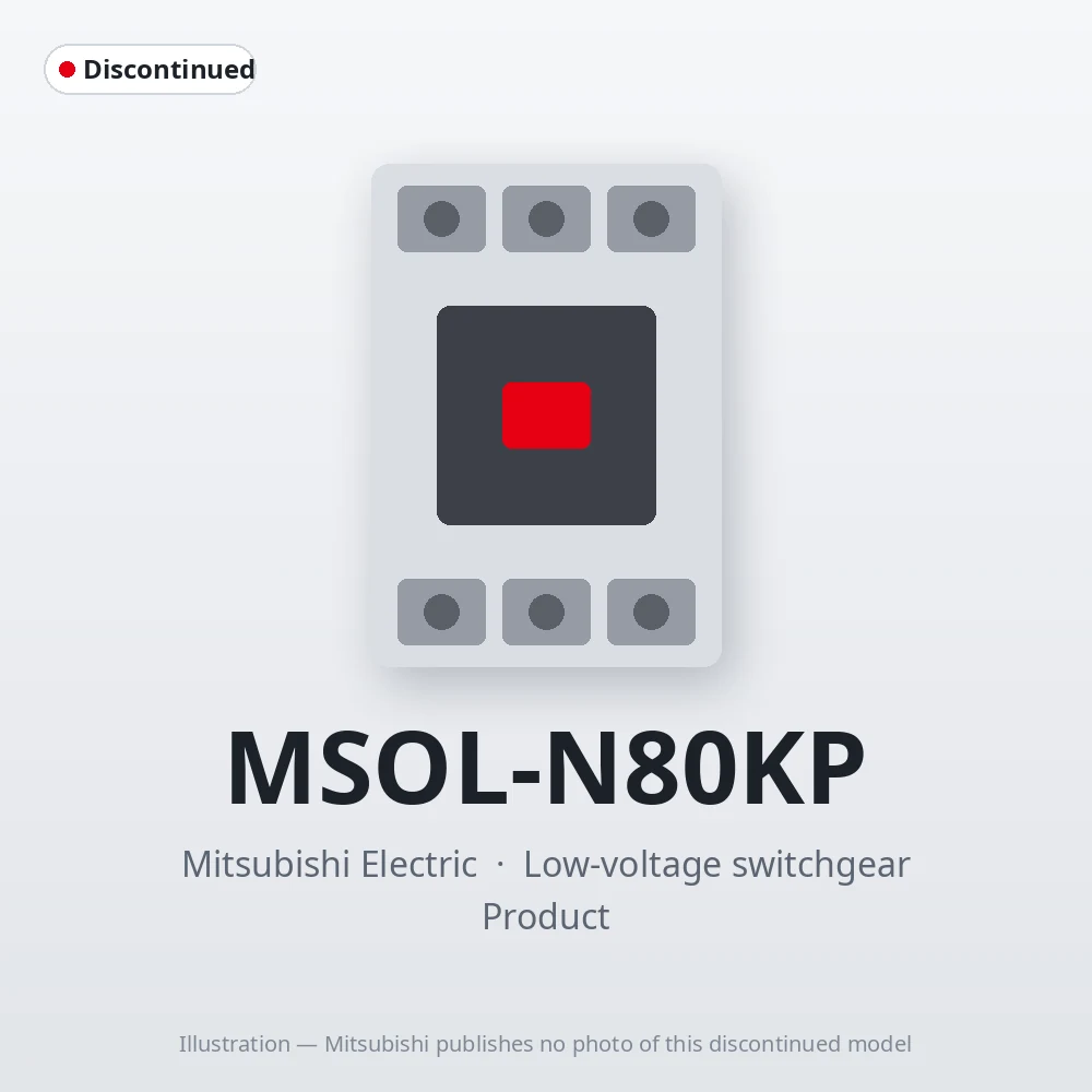 MSOL-N80KP Mitsubishi Low-voltage switchgear Magnetic Starter
