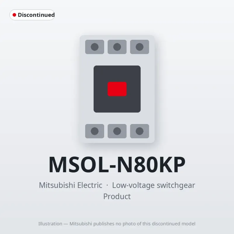 MSOL-N80KP Mitsubishi Low-voltage switchgear Magnetic Starter