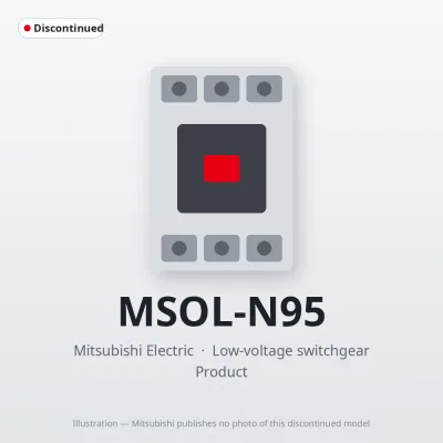 MSOL-N95 Mitsubishi Low-voltage switchgear Magnetic Starter