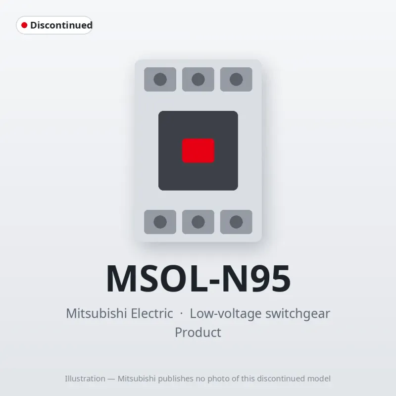 MSOL-N95 Mitsubishi Low-voltage switchgear Magnetic Starter