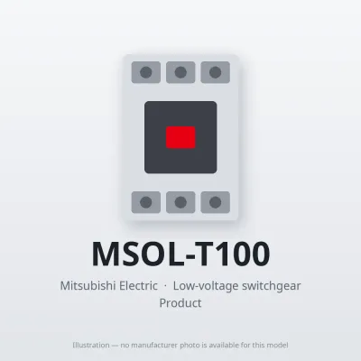MSOL-T100 Mitsubishi Low-voltage switchgear Magnetic Starter