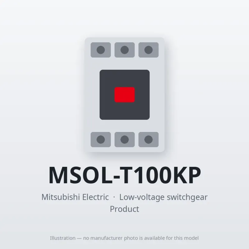 MSOL-T100KP Mitsubishi Low-voltage switchgear Magnetic Starter