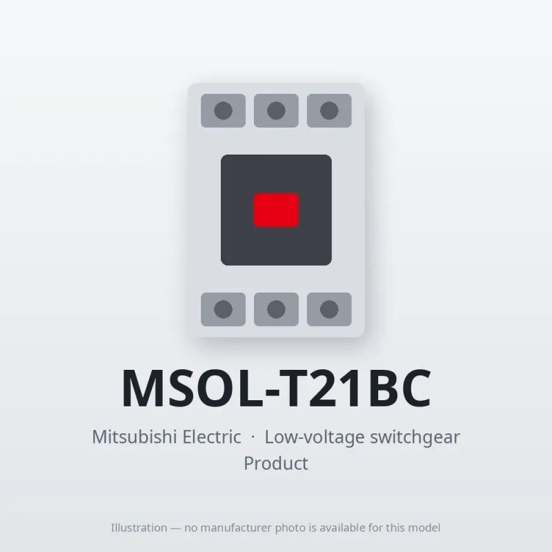 MSOL-T21BC Mitsubishi Low-voltage switchgear Magnetic Starter
