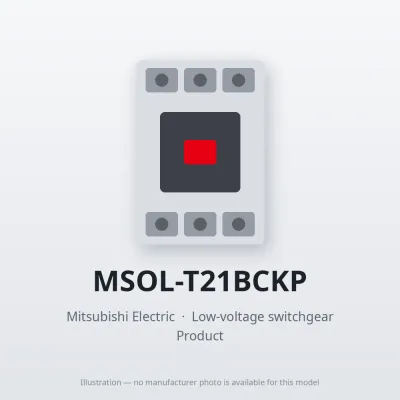 MSOL-T21BCKP Mitsubishi Low-voltage switchgear Magnetic Starter