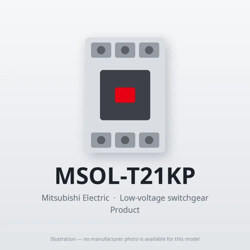 MSOL-T21KP Mitsubishi Low-voltage switchgear Magnetic Starter