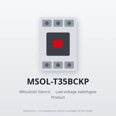MSOL-T35BCKP Mitsubishi Low-voltage switchgear Magnetic Starter