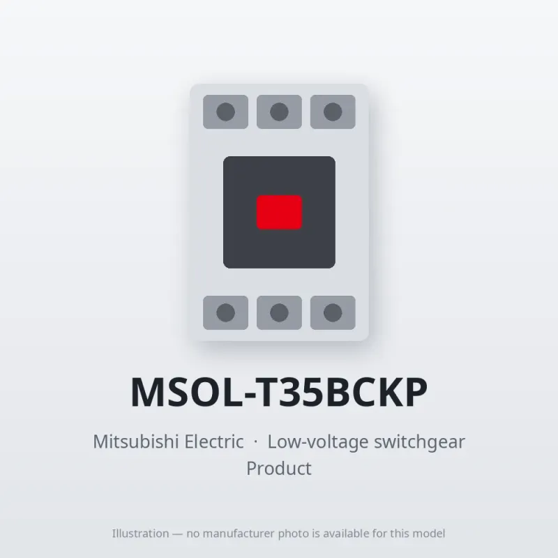MSOL-T35BCKP Mitsubishi Low-voltage switchgear Magnetic Starter